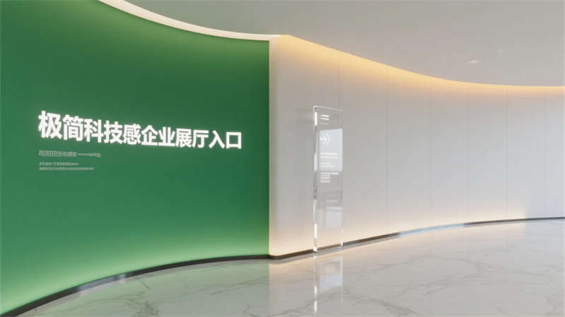 科技綠洲，合肥創(chuàng)新企業(yè)辦公樓展廳設(shè)計效果圖